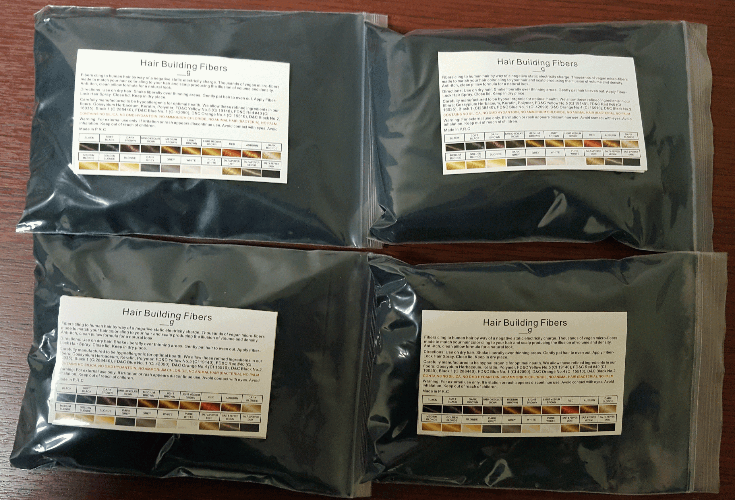 Private Label Refill Bag 228G 1/2 Pounder Hair Filler Fiber